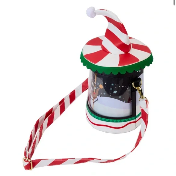 NWT Loungefly The Nightmare Before Christmas Carousel Spinning Figural Crossbody - Picture 5 of 14